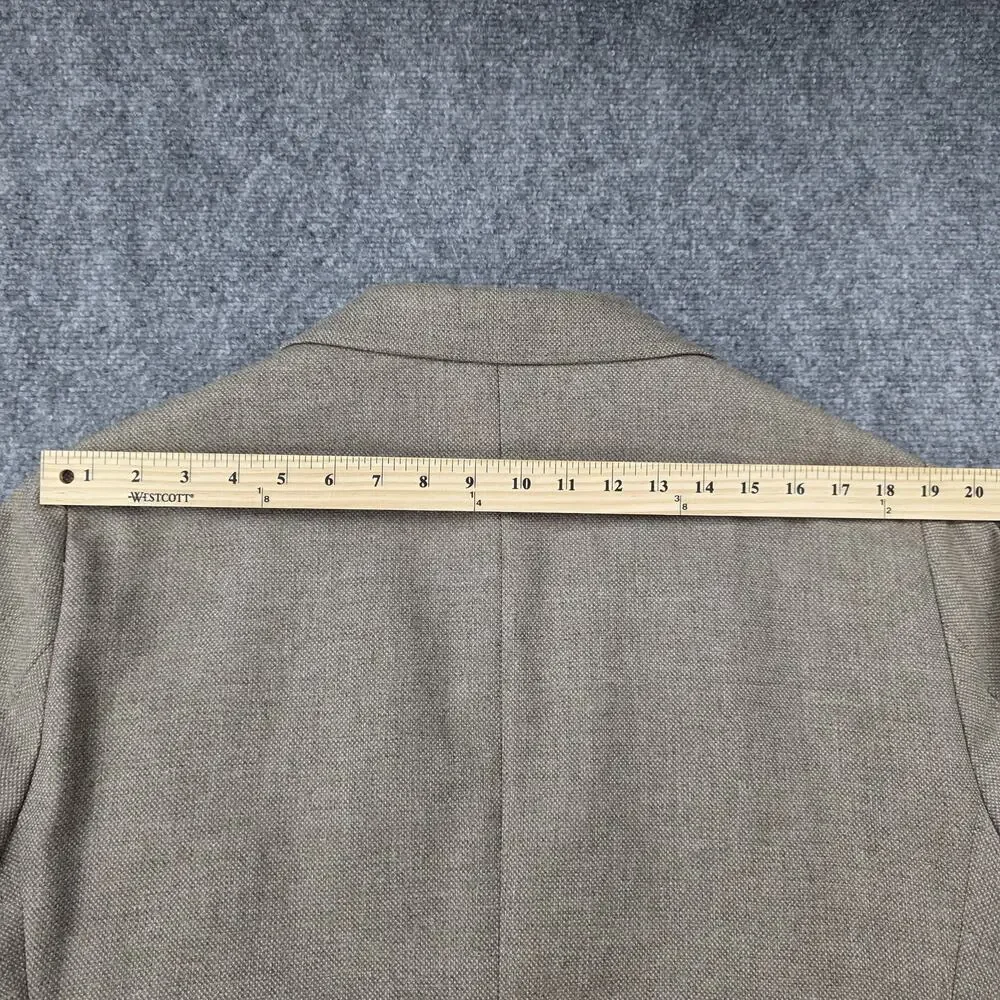Joe Joseph Abboud Blazer Mens 48 Regular Tan Slim Fit Elbow Patch Sport Coat